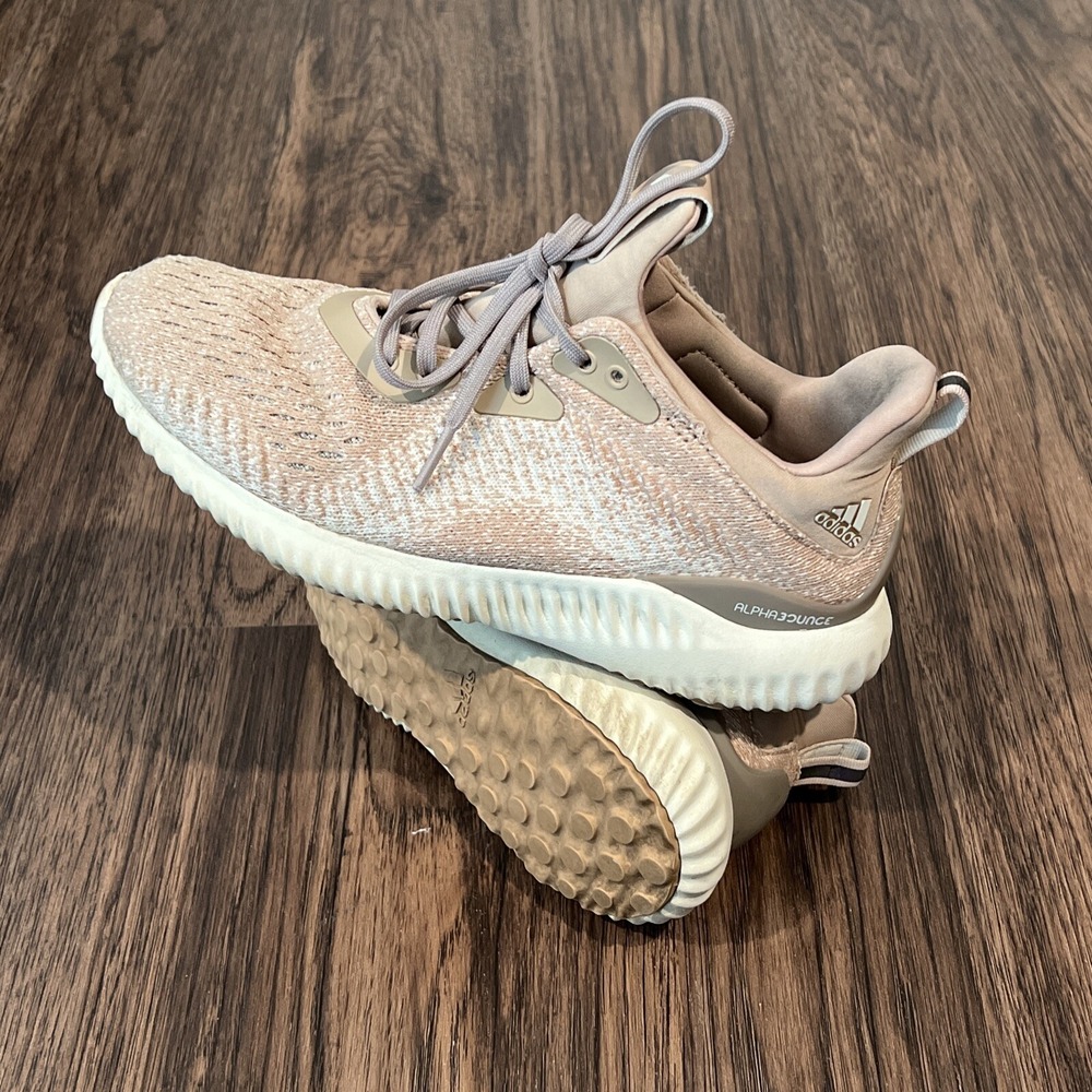 Adidas Women's Alphabounce Running Shoes Ash Pearl AC6916 Size 6.5